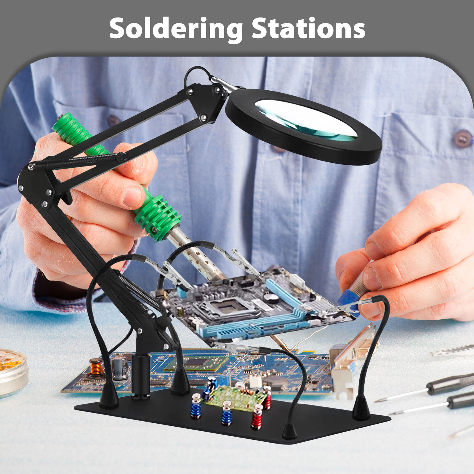 3pcs Soldering Workbench Clamp - đánh giá và giá Electronics Repair Tools